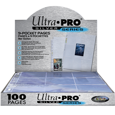 ULTRA PRO : 100 FEUILLES DE CLASSEUR SILVER