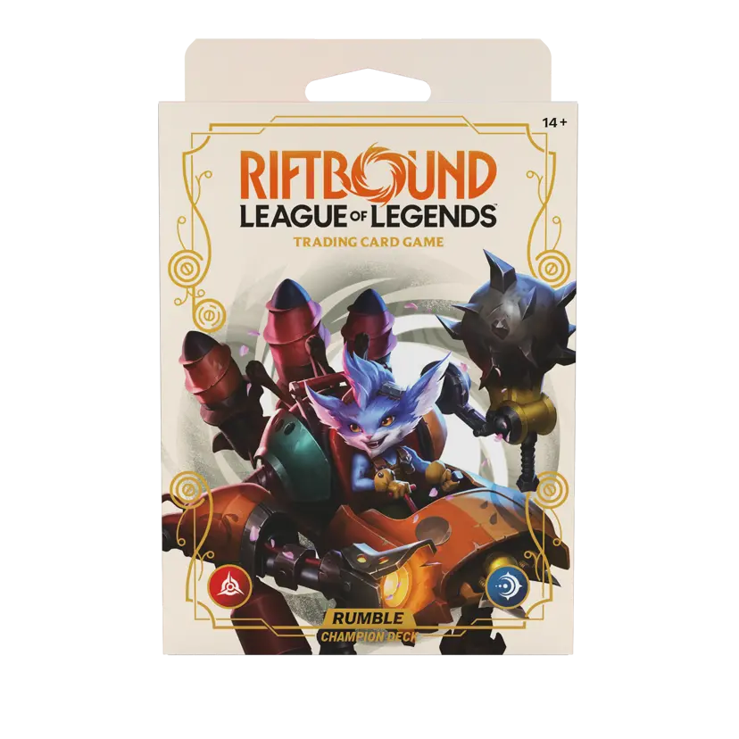 Champion Deck Rumble Riftbound SpiritForged anglais